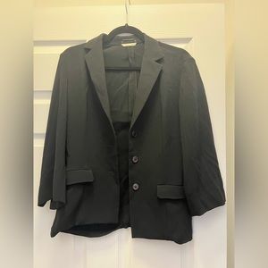 Made in Italy one of a kind black blazer, fits ~sz 4